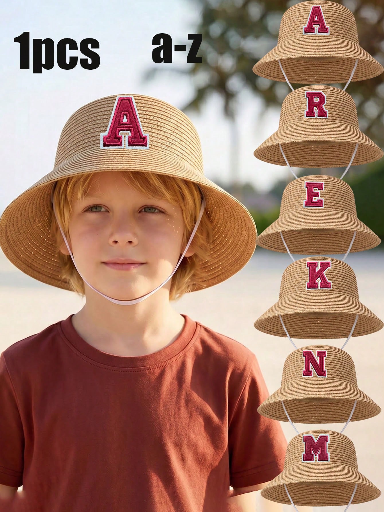 Play Kids Outdoor - 1Pc 3-8Y Jongens Koffie Boog Strohoed