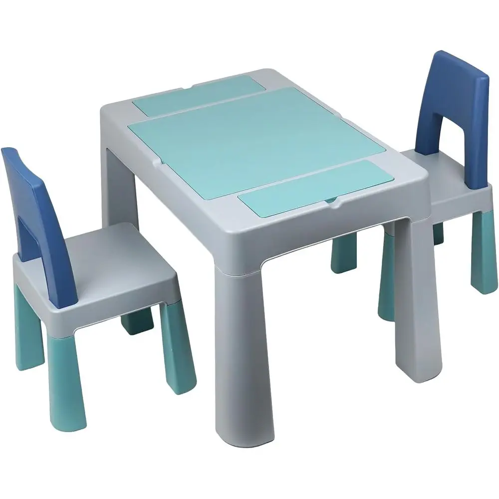 Kids Outdoor Chair And Table - Veelzijdige activiteiten-tafel voor kinderen met stoelen,