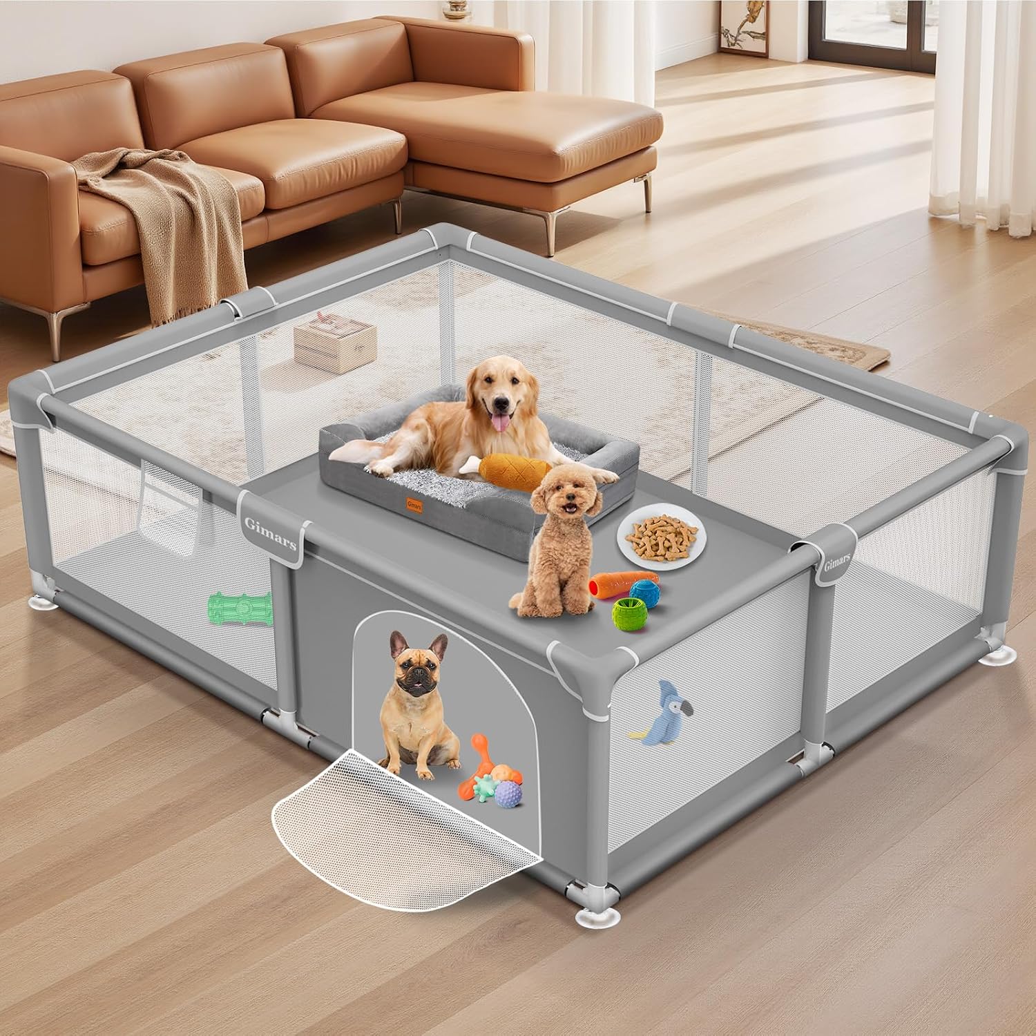 Kids Outdoor Wendy House - Draagbare puppyrenpoort Robuuste, verdikte stof Hondenafrastering