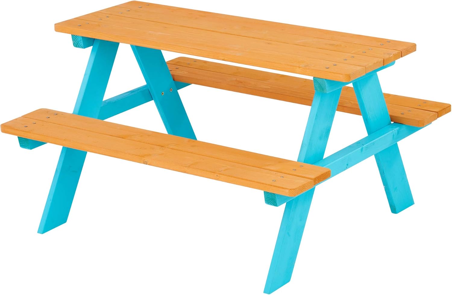 Kids Outdoor Chair And Table - Z-CREAT Kinderen Houten Buiten Picknicktafel En