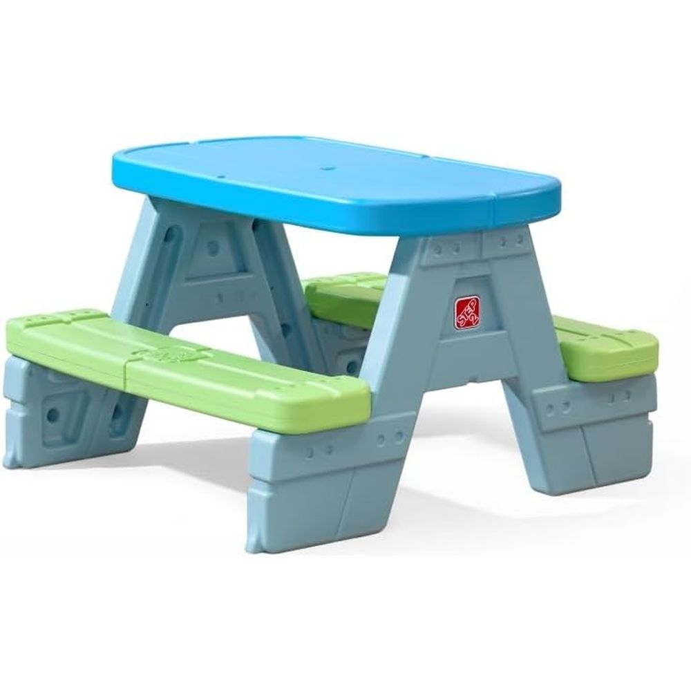 Kids Outdoor Table With Umbrella - Sun & Shade kinderpicknicktafel met afneembare