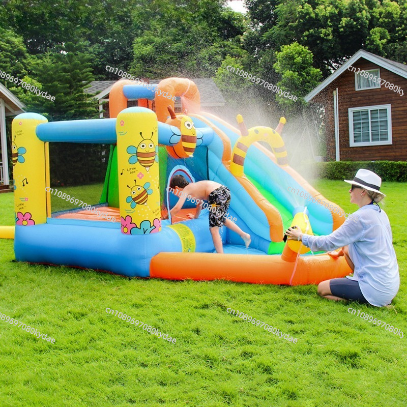 Kids Outdoor Jumping Castle - Opblaasbare springkasteel waterpark glijbaan kinderspringkussen binnen
