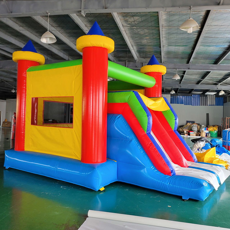 Kids Outdoor Jumping Castle - Springhuis met glijbaan Springkasteel Springhuis voor