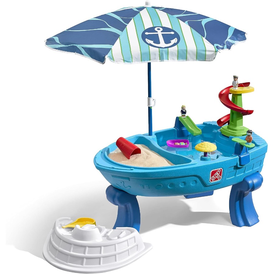 Kids Outdoor Table With Umbrella - Fiesta Cruise zand- en watertafel met