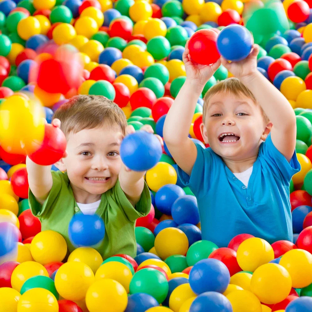 Kids Outdoor Wendy House - Milieuvriendelijke Kleurrijke Bal Zacht Plastic Zwembadbal