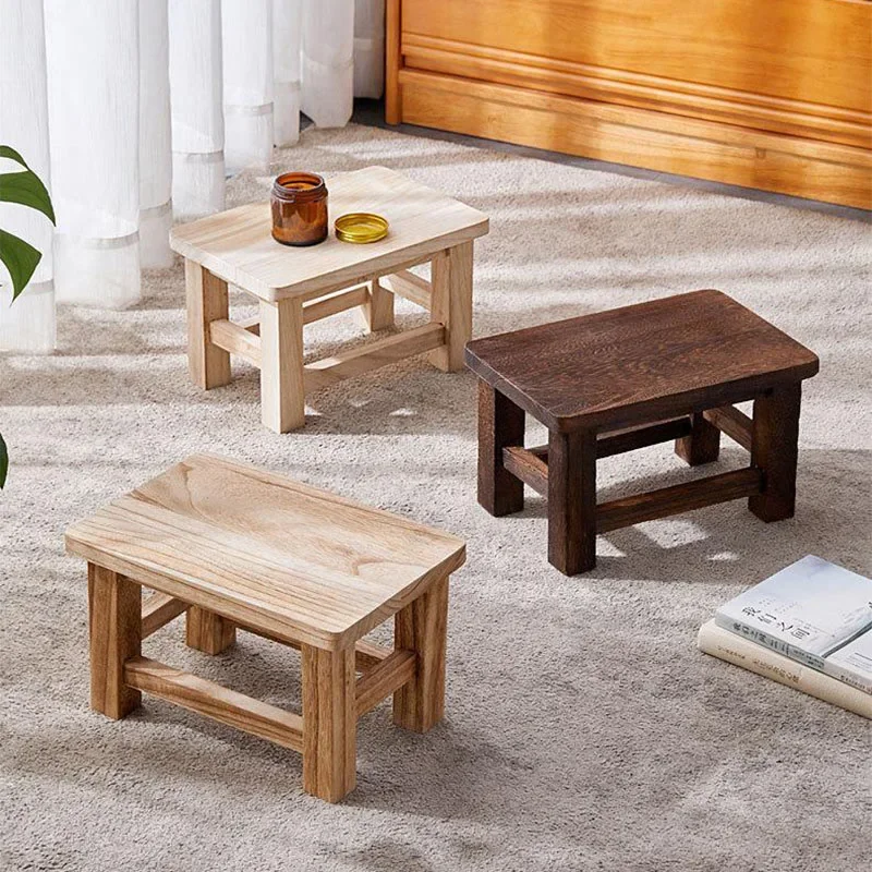 Kids Outdoor Table And Chairs - Massief houten kruk Schoenenwisselkruk voor volwassenen