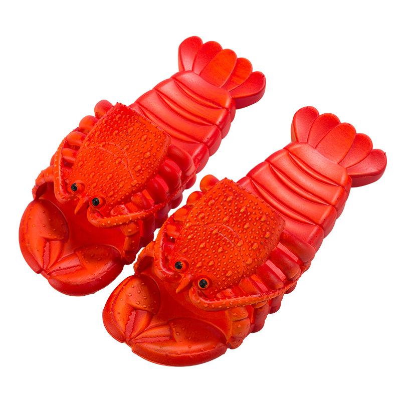 Kids Outdoor Shoes - Unieke Cartoon Kreeft Slippers Zachte PVC