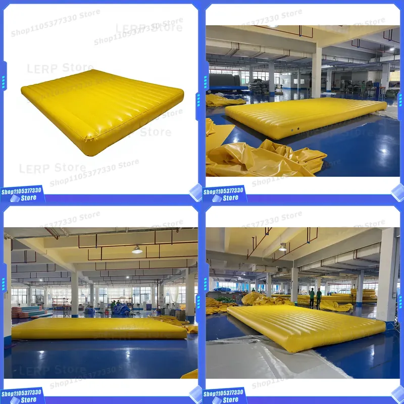 Kids Outdoor Air Quality - Draagbare opblaasbare springmat voor buitengebruik, gymnastiek,