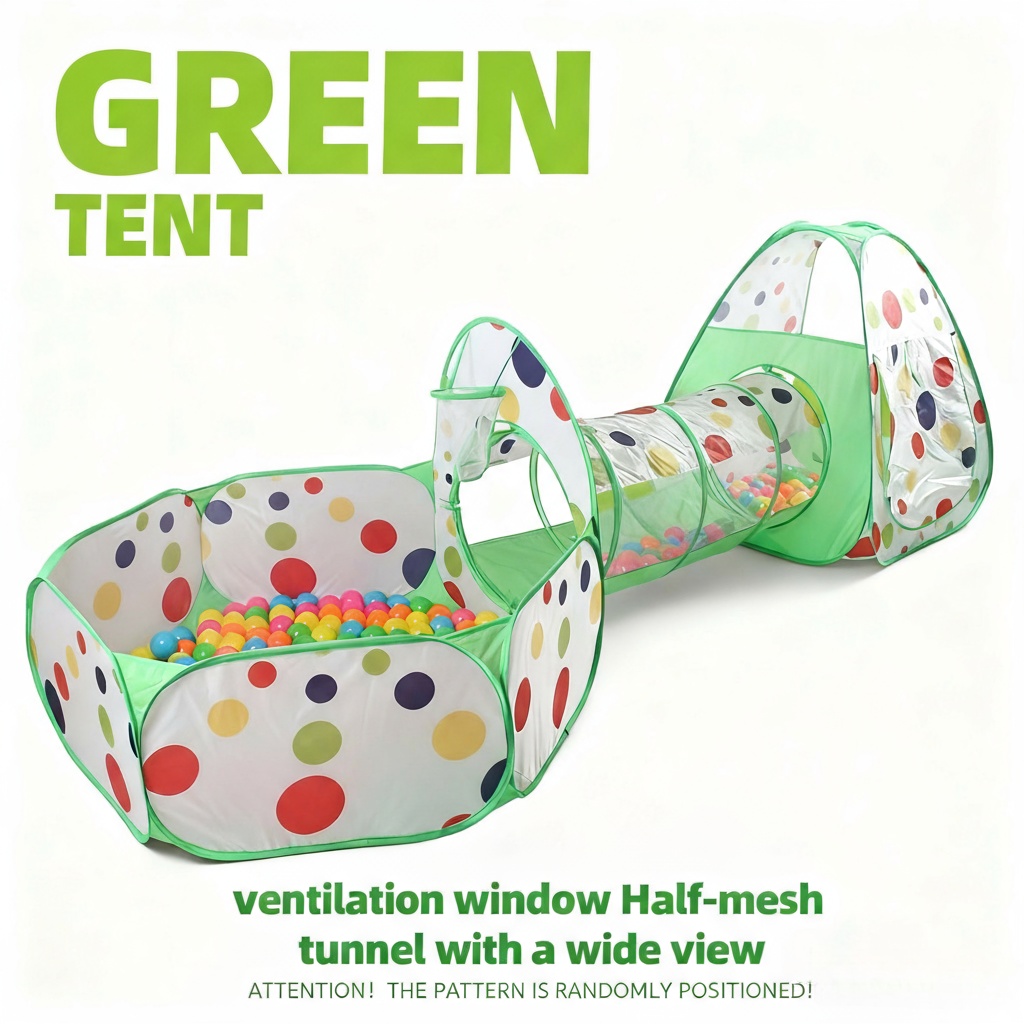 Kids Outdoor Wendy House - Speeltent voor kinderen, speelballenbad - speeltunnel