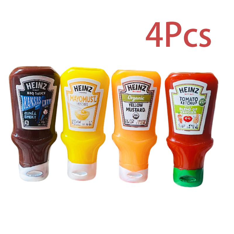Kids Outdoor Kitchen Set - 4 Stuks Poppenhuis Miniatuur Aardbei Saus