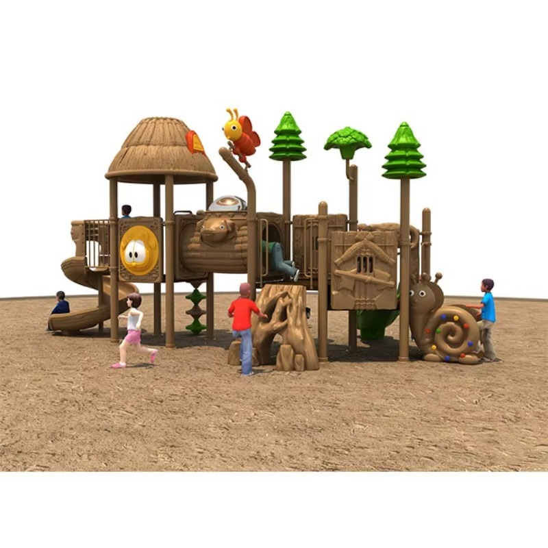 Kids Outdoor Playground - Buitenspeelplaats glijbaan met schommels groothandel leveranciers