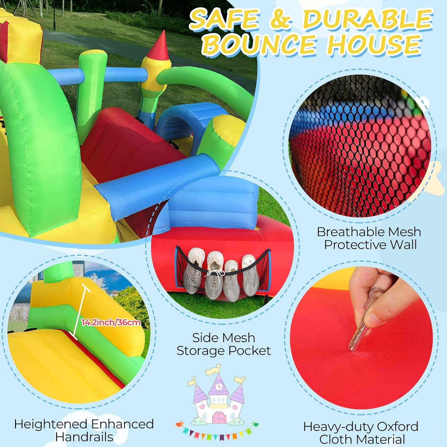 Opblaasbare hindernisbaan voor - Kids Outdoor Wendy House recensie en prijs