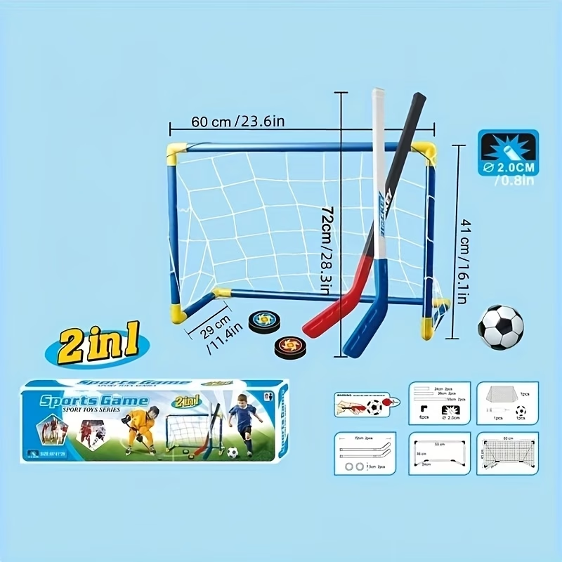 2-in-1 Kinder Hockey & Voetbal - Kids Outdoor Hockey Sticks recensie en prijs