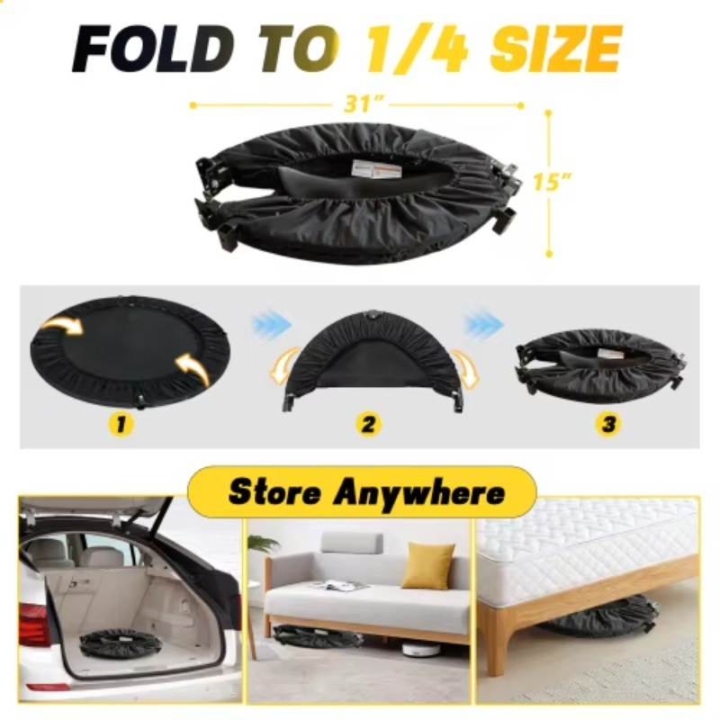 Opvouwbare trampoline met hand - Mini Trampoline Spring recensie en prijs