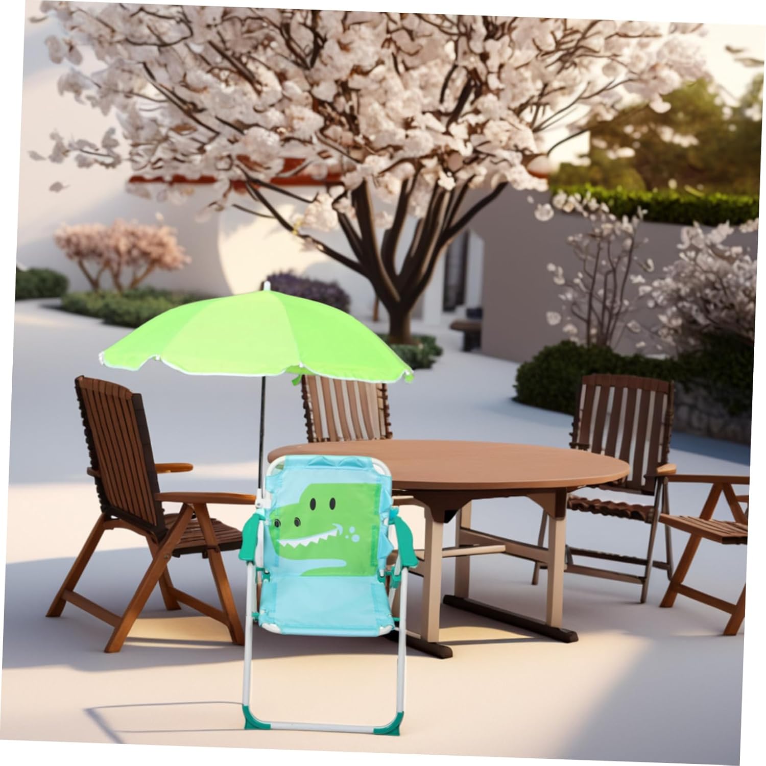 1 set opvouwbare strandstoel m - Kids Outdoor Lounge Chair With Umbrella recensie en prijs