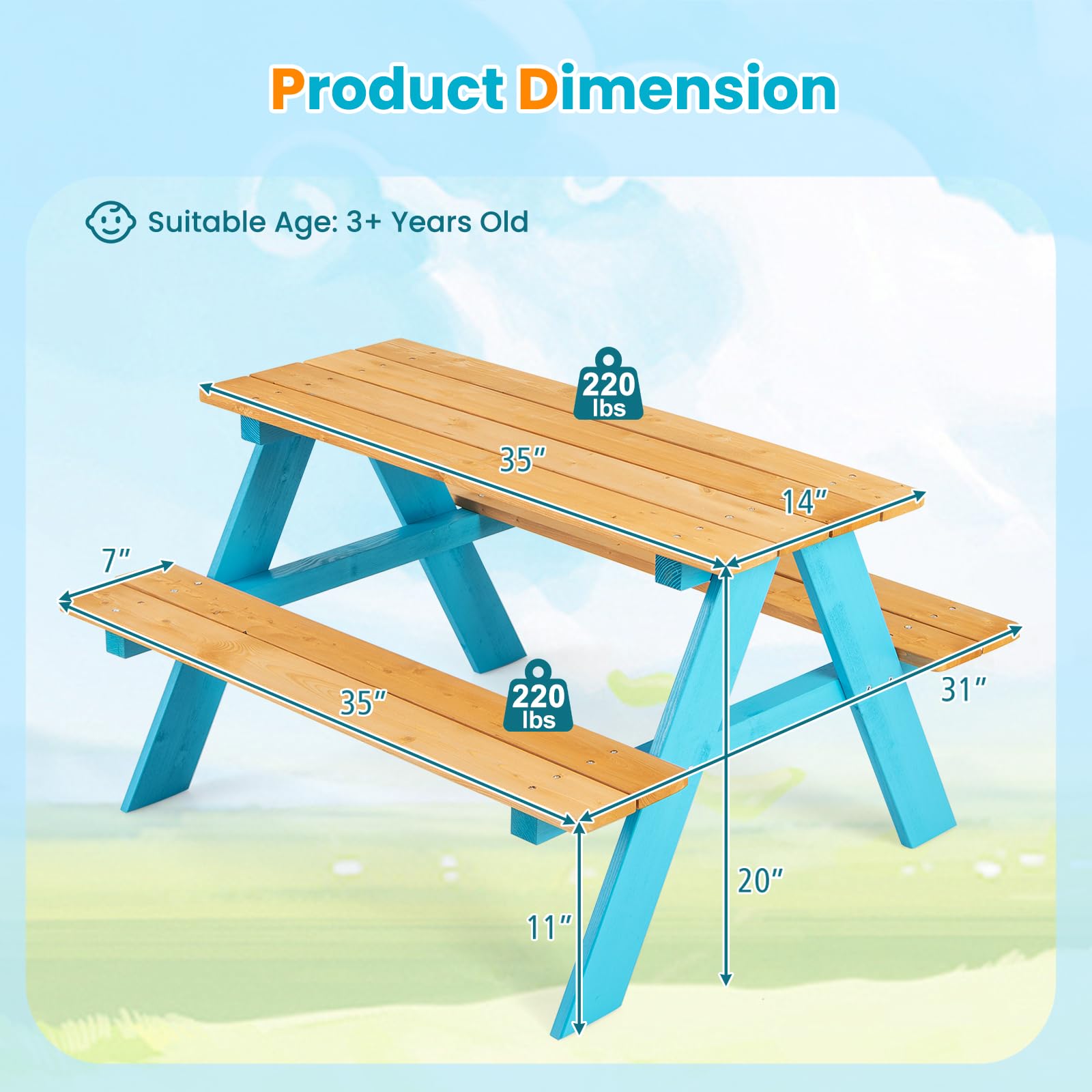 Z-CREAT Kinderen Houten Buiten - Kids Outdoor Chair And Table recensie en prijs
