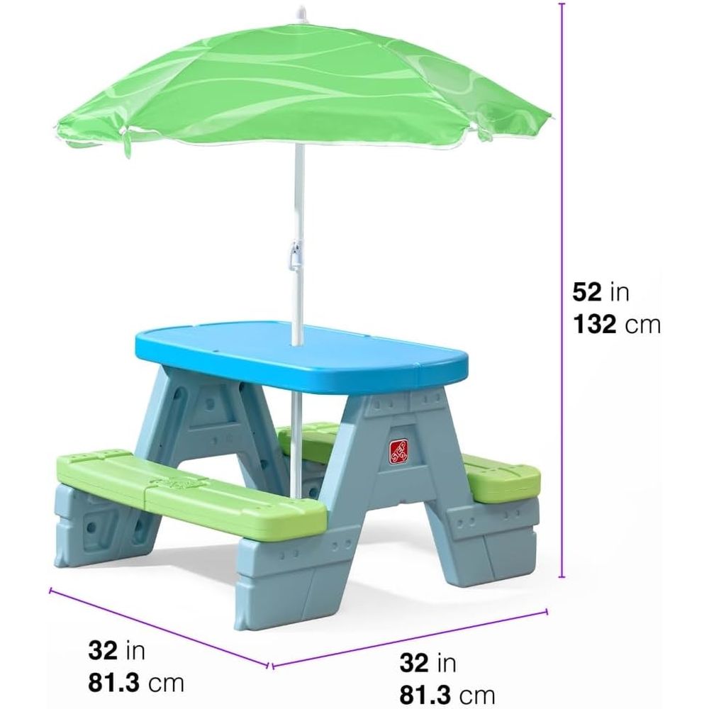 Sun & Shade kinderpicknicktafe - Kids Outdoor Table With Umbrella recensie en prijs