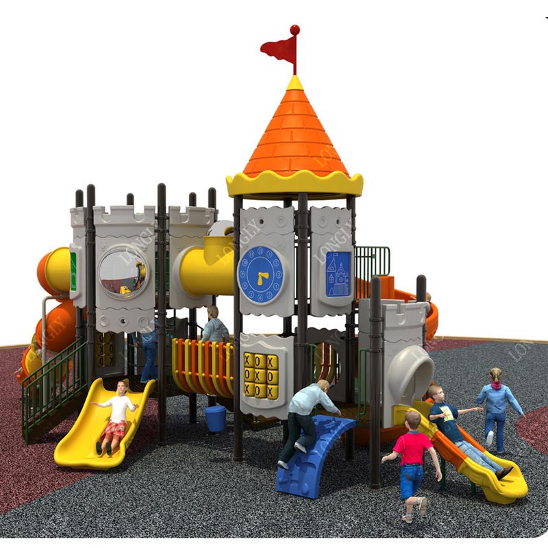 Kasteelvormige kinderspeelglij - Kids Outdoor Playground recensie en prijs