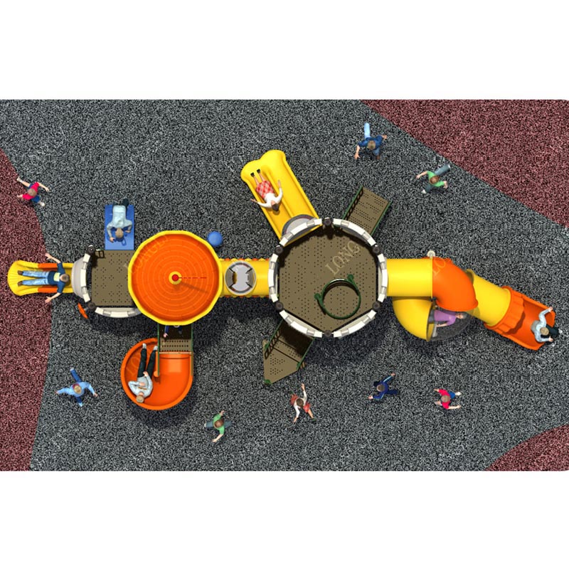Kasteelvormige kinderspeelglij - Kids Outdoor Playground recensie en prijs