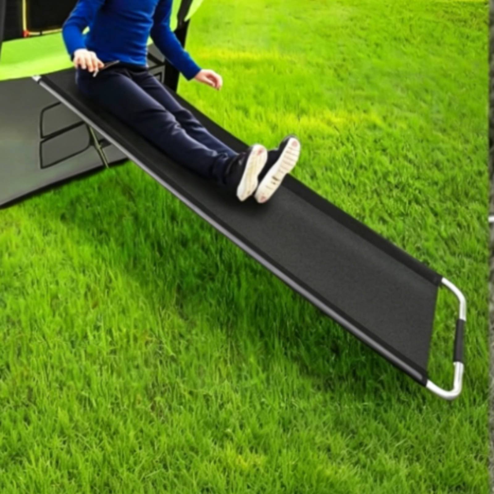 Kindertrampoline met glijbaan  - Mini Trampoline Spring recensie en prijs