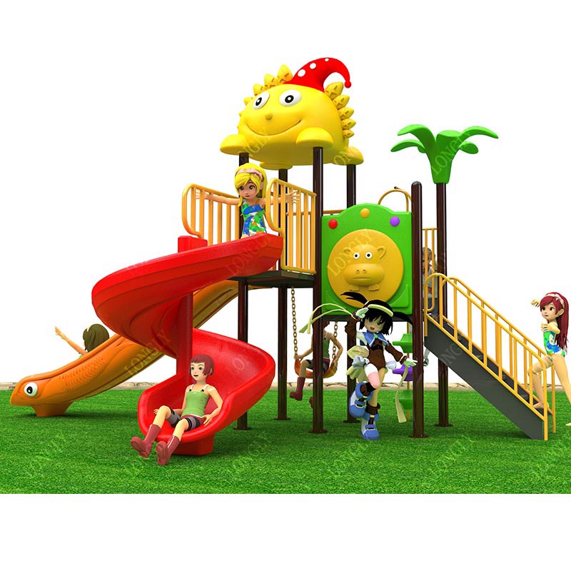 Commerciële plastic glijbaan 4 - Kids Outdoor Playground recensie en prijs