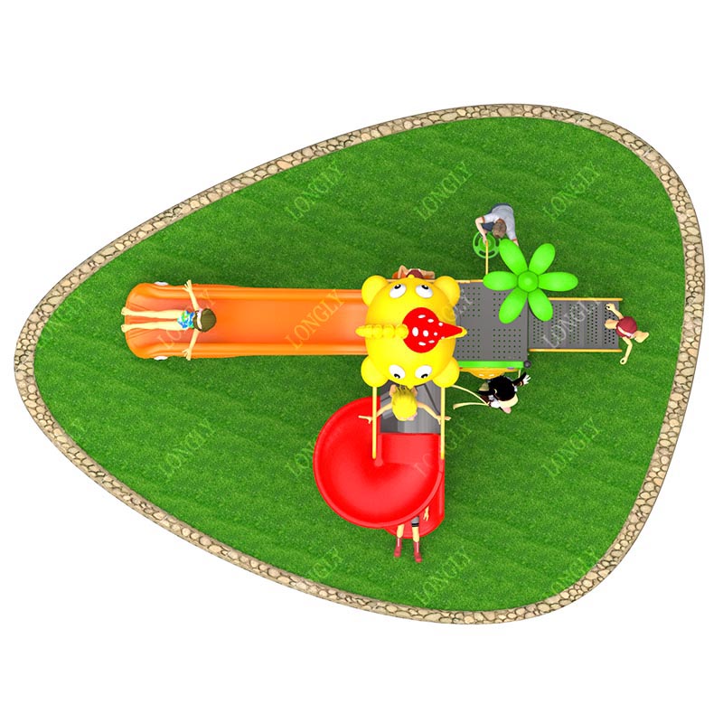Commerciële plastic glijbaan 4 - Kids Outdoor Playground recensie en prijs
