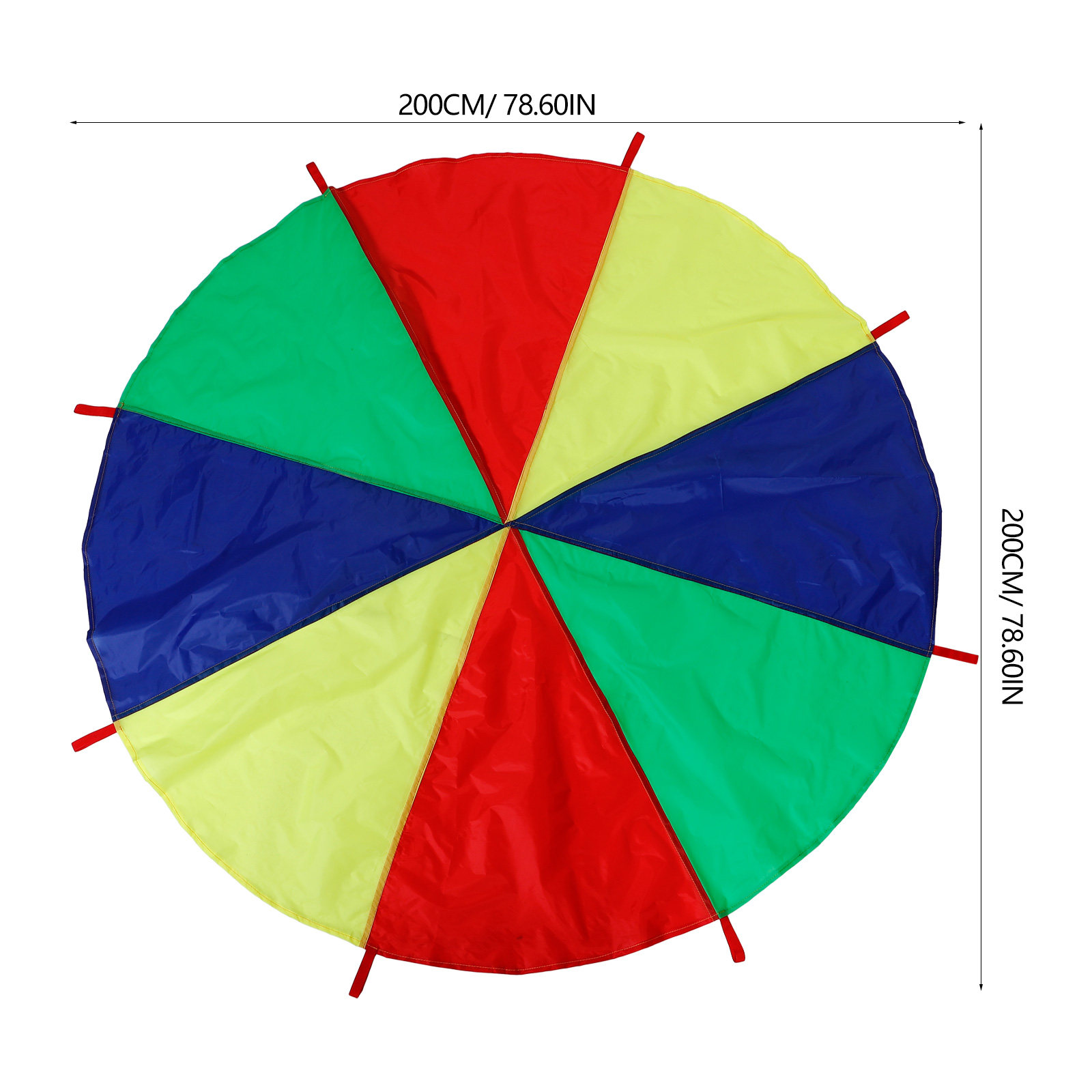 Regenboogparachute met 8 handg - Play Kids Outdoor recensie en prijs