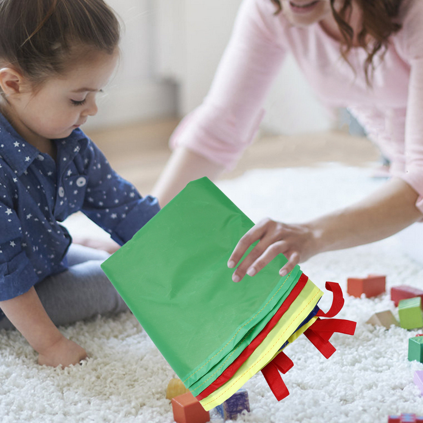 Regenboogparachute met 8 handg - Play Kids Outdoor recensie en prijs