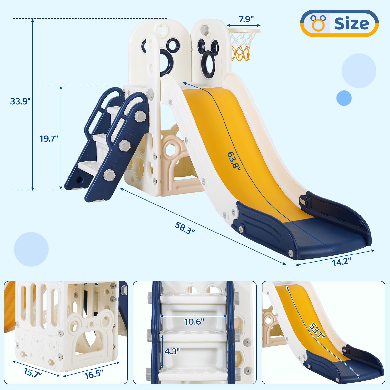 6-in-1 peuter glijbaan speelse - Kids Outdoor Playground recensie en prijs