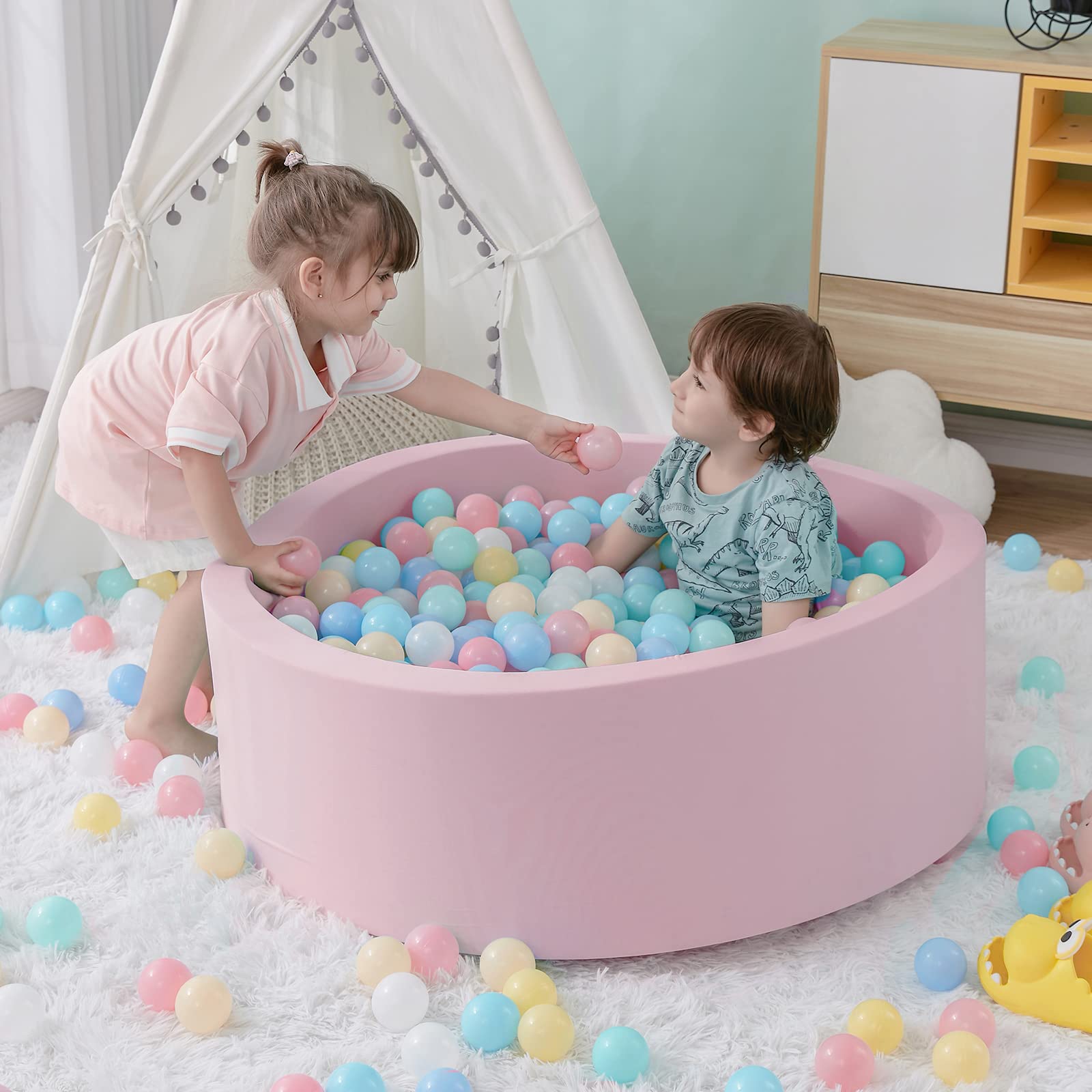 Schuim babyballenbak voor peut - Kids Outdoor Wendy House recensie en prijs
