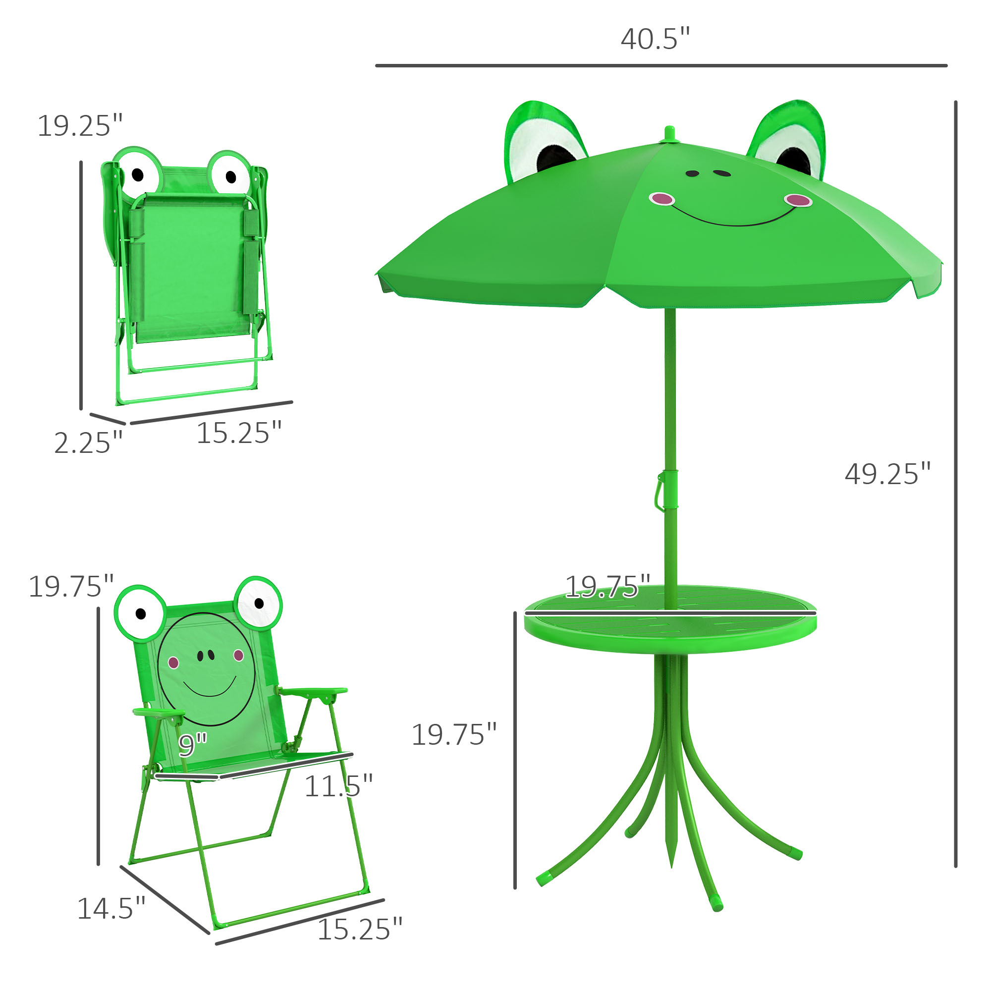 Kinder tafel- en stoelenset, o - Kids Outdoor Chair And Table recensie en prijs