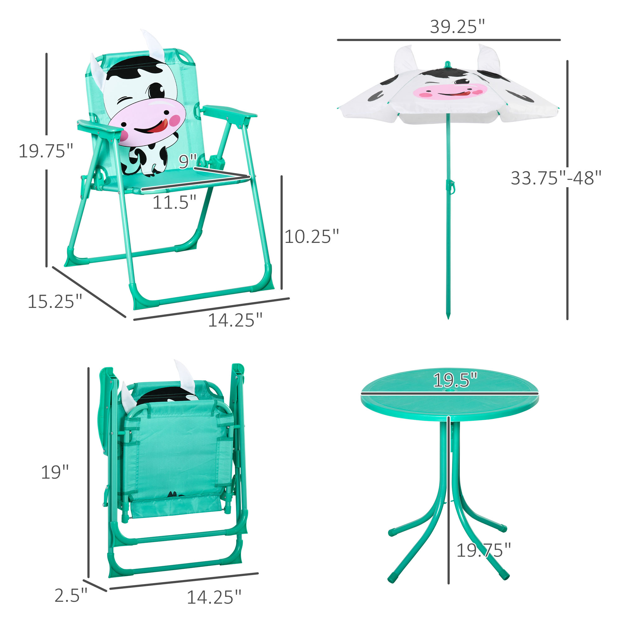 Kinder tafel- en stoelenset, o - Kids Outdoor Chair And Table recensie en prijs