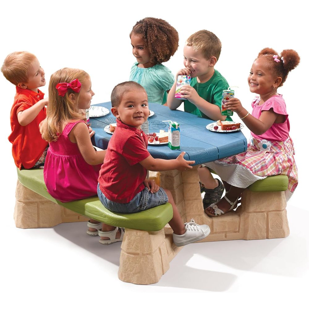 Naturally Playul kinderpicknic - Kids Outdoor Table With Umbrella recensie en prijs