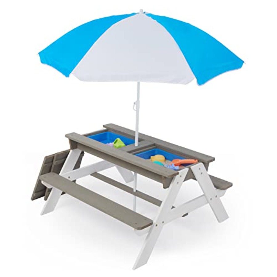 Buiten patio picknicktafel voo - Kids Outdoor Table With Umbrella recensie en prijs